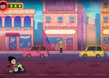 Teen Titans Go: Rider's Block schermafbeelding van het spel