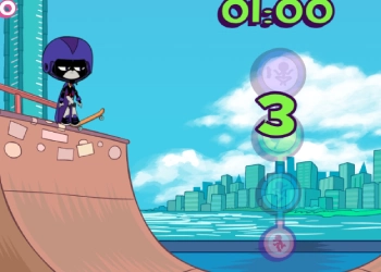 Teen Titans Go: Rock-N-Raven თამაშის სკრინშოტი