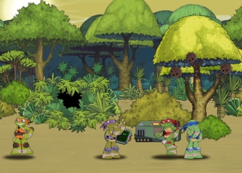 Turtles Teenage Mutant Ninja: Shpërthimi Në Të Kaluarën pamje nga ekrani i lojës