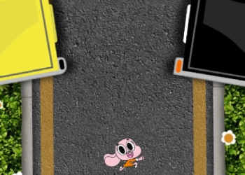 Дзіўны Свет Gumball Dash 'n' Dodge скрыншот гульні