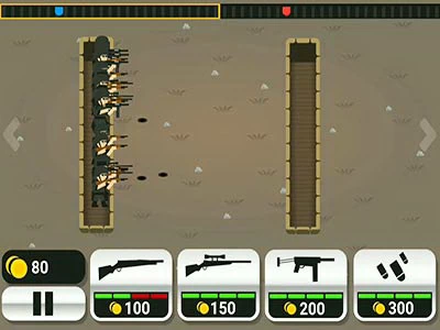 Drobné Pušky snímek obrazovky hry