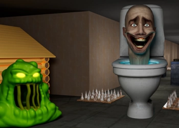 Toilet Monster Attack Sim 3D στιγμιότυπο οθόνης παιχνιδιού