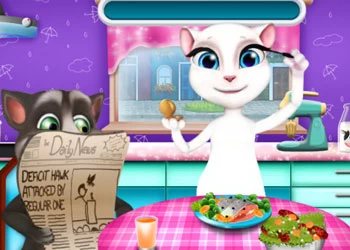 Tom E Angela Dinner Fun screenshot del gioco