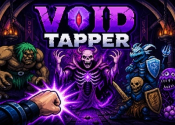 Void Tapper Clicker captura de tela do jogo