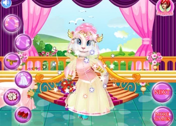 Weißer Kätzchen-Braut-Wettbewerb Spiel-Screenshot